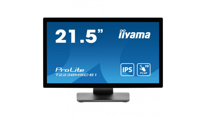 "IIYAMA 54.5cm (21.5"") T2238MSC-B1 16:9 M-Touch HDMI+DP+USB retail"