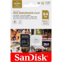 Sandisk mälukaart microSDXC 64GB Max Endurance + adapter