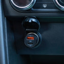 Maxlife MXCC-04 PD QC car charger 1x USB-C 1x USB 20W black + USB-C - USB-C cable 60W