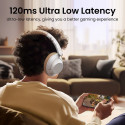 Ugreen HP202 HiTune Max5 bezdrátová sluchátka do uší s hybridní redukcí hluku ANC - bílá