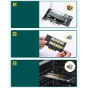 Ugreen adaptér rozšiřující karty PCIe 3.0 x4 na SSD M.2 M-Key / M.2 B-Key černý (CM302)