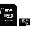 Silicon Power memory card microSDXC 64GB Elite + adapter