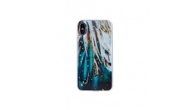 Fusion Gold Glam Feathers silikona aizsargapvalks Samsung A356 Galaxy A35 5G