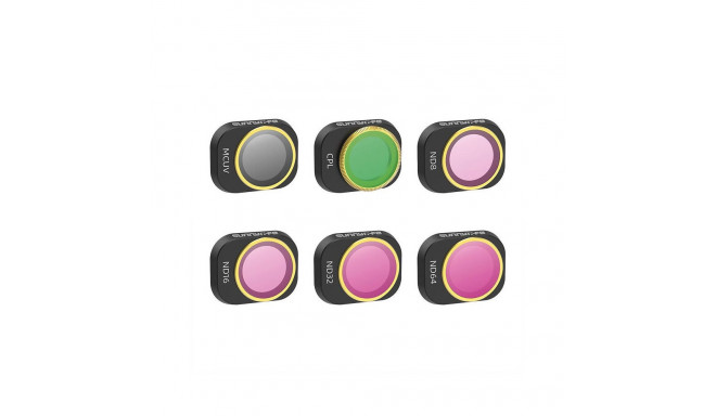 6 Lens Filters MCUV, CPL, ND8/16/32/64 Sunnylife for DJI MINI 4 PRO