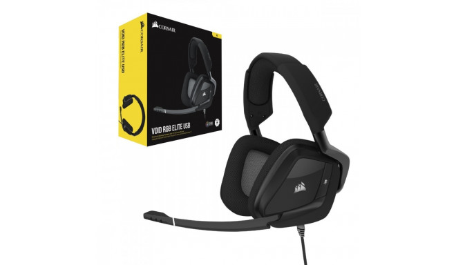 Headset CORSAIR surround 7.1 VOID RGB ELITE USB CARB