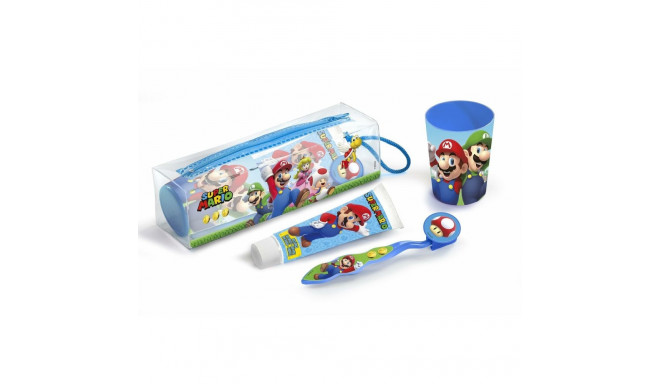 Travel Vanity Case Cartoon Super Mario Cuidado Dental Lote 4 Pieces