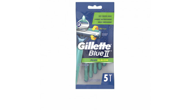 Ühekordsed pardlid Gillette Blue II Plus Slalom 5 Ühikut