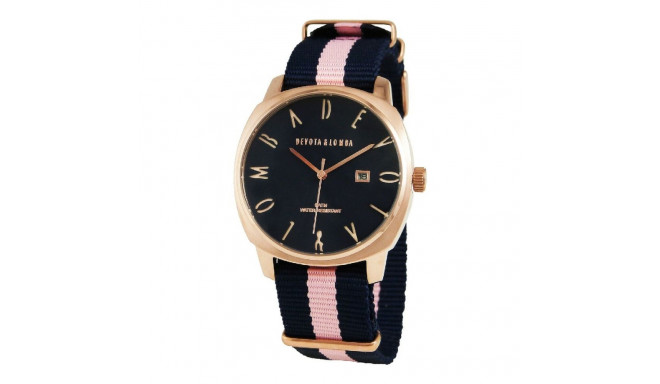 Unisex Kell Devota & Lomba DL008MSPBL-PK-03BLUE Roosa (Ø 42 mm)