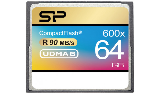 Silicon Power карта памяти CF 64GB 600x