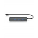 ICY BOX IB-HUB1406-C USB-C HUB 4-Port 3xUSB 3.0; 1xGigabit LAN