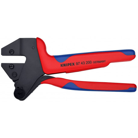 KNIPEX crimp system pliers 97 43 200 A, crimpzange (red/blue, without crimed use)