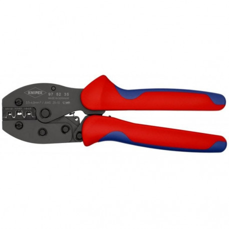 PreciForce Crimpzange 97 52 35 (rot/blau, Crimpen 0,5 - 6,0mm², F-Crimp)