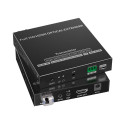 PremiumCord HDMI fiber optic extender FULL HD 1080p up to 40 km, IR, RS232, Audio 3,5mm