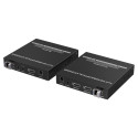 PremiumCord HDMI fiber optic extender FULL HD 1080p up to 40 km, IR, RS232, Audio 3,5mm