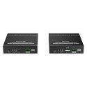 PremiumCord HDMI KVM fiber optic extender FULL HD 1080p up to 40 km, IR, RS232, Audio 3,5mm