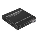 PremiumCord HDMI fiber optic extender FULL HD 1080p up to 40 km, IR, RS232, Audio 3,5mm