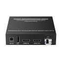 PremiumCord HDMI KVM fiber optic extender FULL HD 1080p up to 40 km, IR, RS232, Audio 3,5mm