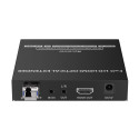 PremiumCord HDMI fiber optic extender FULL HD 1080p up to 40 km, IR, RS232, Audio 3,5mm