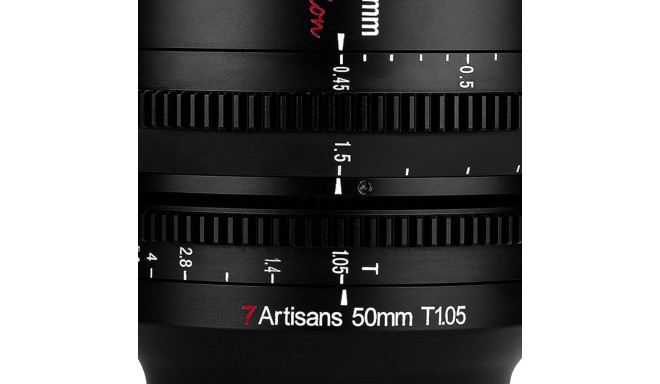7Artisans Vision 50mm T1.05 für L-Mount (APS-C)