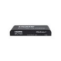 Qoltec 51797 Active HDMI Splitter 2 x HDMI 4K x 2K | 6Gb/s | 60Hz