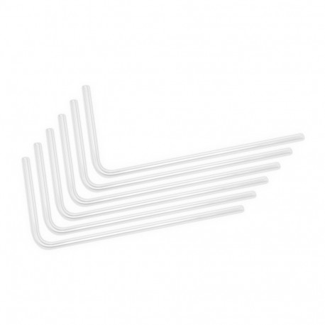 EK Water Blocks EK-Loop Hard Tube 14/10mm acrylic, bent 90 degrees - 80cm, 6 pieces