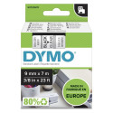 Adhesive tape/marking tape DYMO 40910 9mm x 7m black letter/transparent