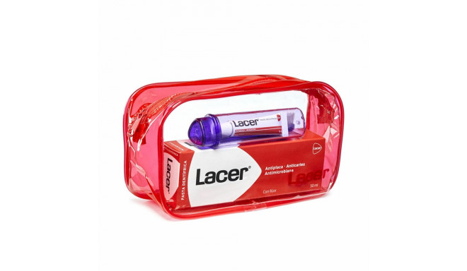 Toothbrush, Toothpaste and Mouthwash Set Lacer Travel (4 Pieces)