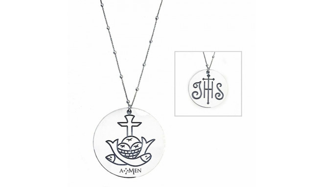 Ladies' Necklace Amen IHS - PANI&PESCI GRANDE 55MM