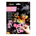 AVENIR Scratch set with stencil: Unicorns