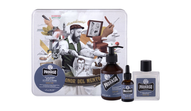 PRORASO Azur Lime Beard Wash (200ml) (Set)