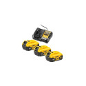 DEWALT CHARGER DCB1104 +3x5.0Ah DCB1104P3