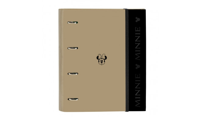 Ring binder Minnie Mouse Beige (27 x 32 x 3.5 cm)
