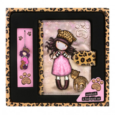 Kontoritarvete Komplekt Gorjuss Purrrrrfect love Leopard