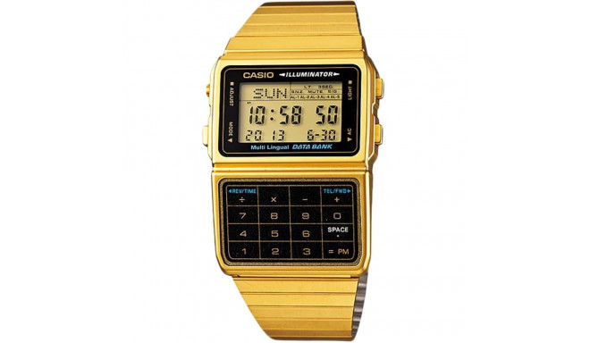 Unisex Kell Casio DATABANK CALCULATOR GOLD