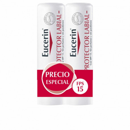 Huulte kaitse Eucerin Protector Labial Lote Spf 15 4,8 g Pack 2 Ühikut