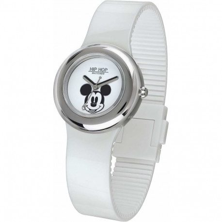 Unisex Kell Hip Hop MICKEY METAL WHITE Valge (Ø 32 mm)