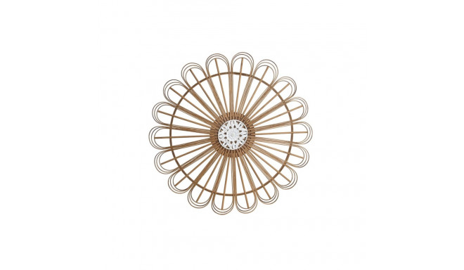 Seinakaunistus DKD Home Decor Valge Pruun Naturaalne Linna 70 x 1.5 x 70 cm 70 x 1,5 x 70 cm 73 x 1,