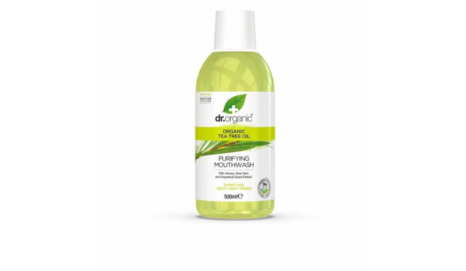 Ополаскиватель для полости рта Tea Tree Dr.Organic Bioactive Organic Масло чайного дерева 500 ml