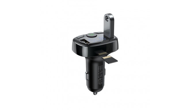 Baseus S09-A Bluetooth FM / MP3 Transmitter Car Charger 2x USB 3.4A + Micro SD Black