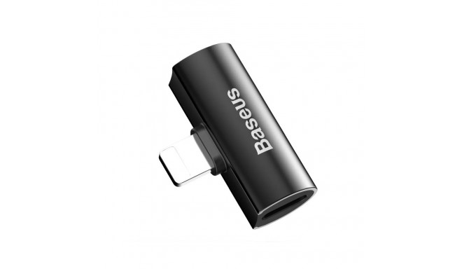 Baseus CAL46-01 T-Shape Dual Lightning Cable Audio Converter to Lightning Headset Plug + Lightning C