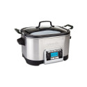 Crock-Pot CSC024X slow cooker 5.6 L Black, Stainless steel