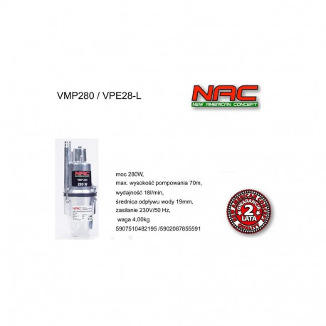 NAC membraanpump 280W/VPE28-L