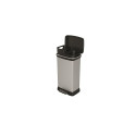 CURVER PEDAL DUSTBIN 23L+23L /IML METALLISED