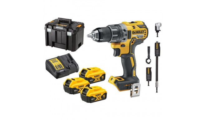 18V cordless screwdriver + angle bit driver DCD791P3A DEWALT