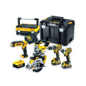 DEWALT. ZESTAW COMBO 18V DCD796+DCF887+DCS39+DCS331+DCL050) 3x5,0Ah TSTAK DCK551P3T