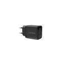 Charger CHOETECH GaN 2xUSB Type-C: 35W, PD