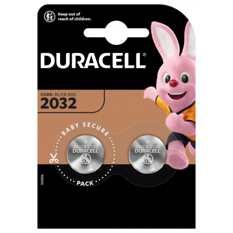 Duracell patareid CR2032 liitium 2tk 3V