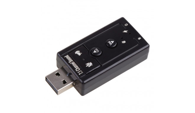 RoGer USB Audio card with microphone input Virtual 7.1