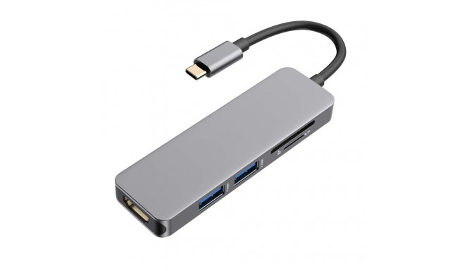 RoGer USB-C Hub 5in1 USB 3.0 x2 / HDMI / SD card reader / TF card reader