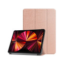 iLike Tri-Fold Eco-odinis stovo dėklas Samsung Galaxy Tab S9 FE X510 Wi-Fi / X516B 5G roosa kuld